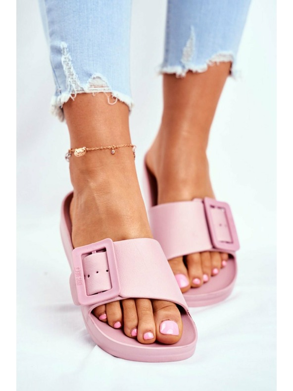 BIG STAR SHOES Elegante Damen Big Star Pantoffeln - rosa