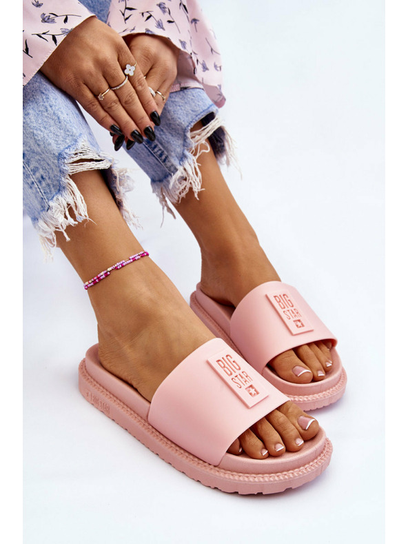 BIG STAR SHOES Damen Big Star Pantoffeln Hellrosa