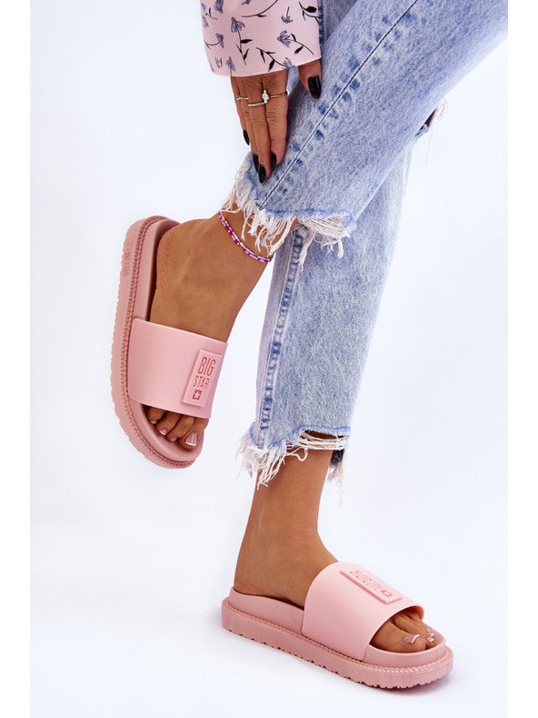 BIG STAR SHOES Damen Big Star Pantoffeln Hellrosa