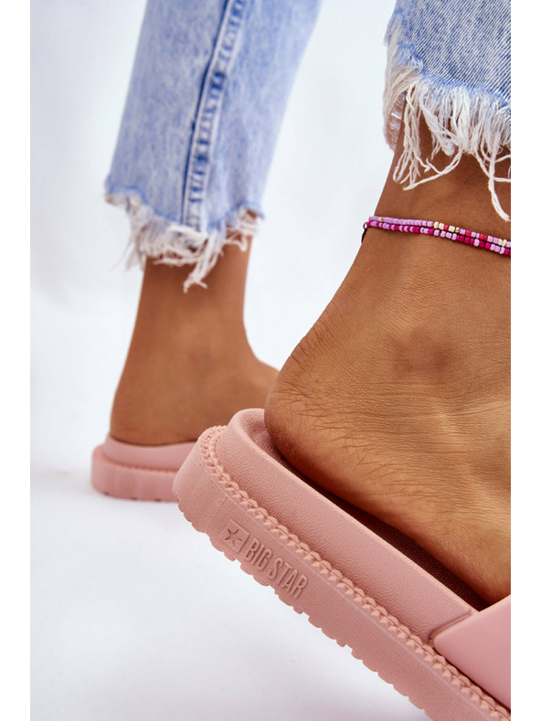 BIG STAR SHOES Damen Big Star Pantoffeln Hellrosa