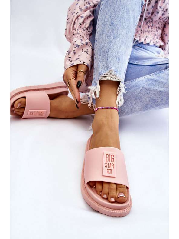 BIG STAR SHOES Damen Big Star Pantoffeln Hellrosa