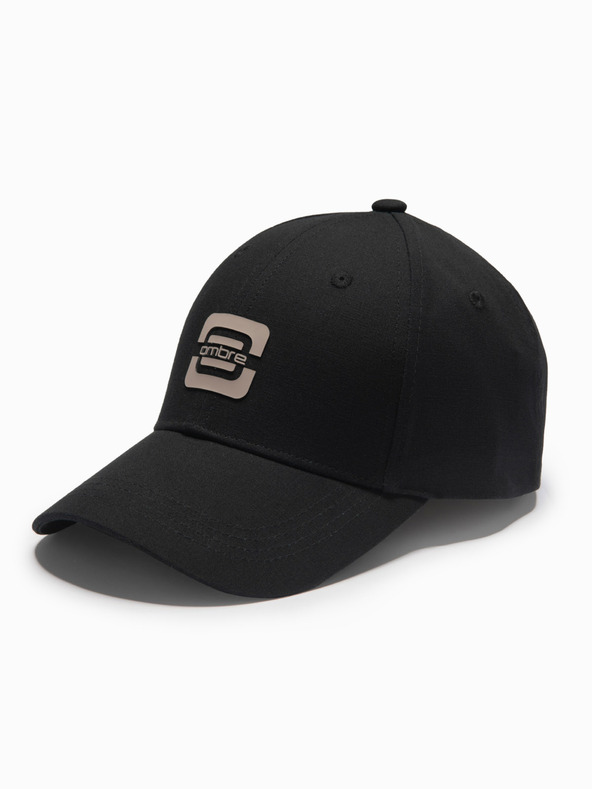Ombre Clothing Herren-Baseballmütze mit Logo schwarz Ombre Clothing