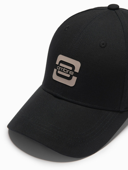 Ombre Clothing Herren-Baseballmütze mit Logo schwarz Ombre Clothing