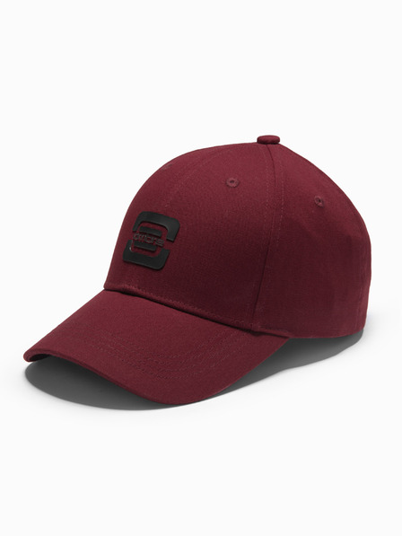 Ombre Clothing Herren-Baseballmütze mit Logo burgunderfarben Ombre Clothing