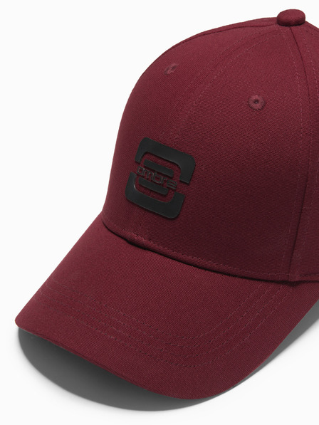 Ombre Clothing Herren-Baseballmütze mit Logo burgunderfarben Ombre Clothing