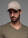 Ombre Clothing Herren-Baseballmütze mit dekorativer Stickerei beige Ombre Clothing
