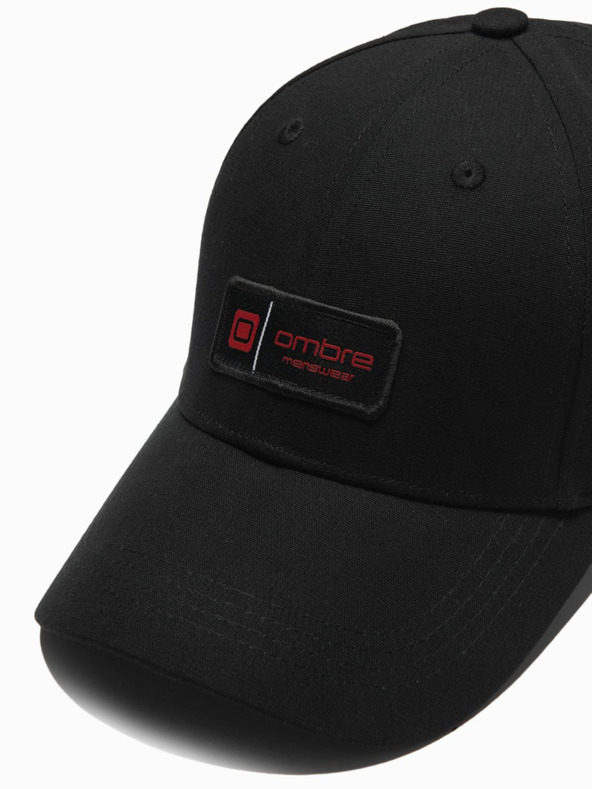 Ombre Clothing Herrenmütze mit Applikation schwarz Ombre Clothing