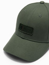 Ombre Clothing Herren-Baseballmütze mit Aufnäher khaki Ombre Clothing