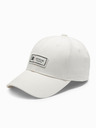 Ombre Clothing Herren-Baseballmütze mit Schirm und Aufnäher creme Ombre Clothing
