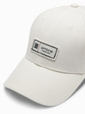 Ombre Clothing Herren-Baseballmütze mit Schirm und Aufnäher creme Ombre Clothing