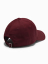 Ombre Clothing Herren-Baseballmütze mit rechteckigem Aufnäher bordeauxfarben Ombre Clothing