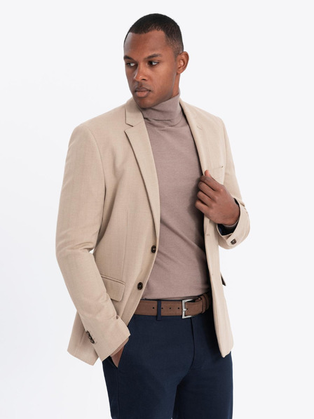 Ombre Clothing Eleganter beiger Blazer aus Wollmischung von Ombre Clothing
