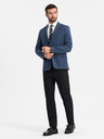 Ombre Clothing Eleganter Herren Blazer aus Wollmischung Marineblau Ombre Clothing