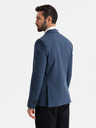 Ombre Clothing Eleganter Herren Blazer aus Wollmischung Marineblau Ombre Clothing