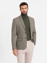 Ombre Clothing Eleganter Herren Blazer aus Wollmischung Khaki Ombre Kleidung