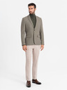 Ombre Clothing Eleganter Herren Blazer aus Wollmischung Khaki Ombre Kleidung