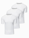 Ombre Clothing Dreierpack Herren-T-Shirts aus Baumwolle BASIC mit Rundhalsausschnitt Ombre Clothing