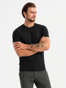 Ombre Clothing Dreierpack Herren-T-Shirts aus Baumwolle BASIC mit Rundhalsausschnitt Ombre Clothing