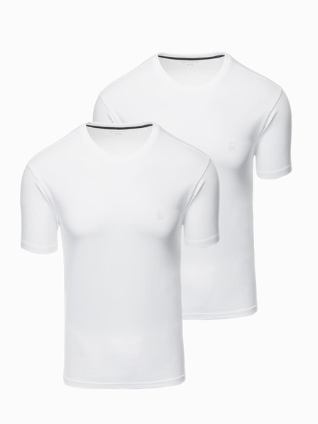 Ombre Clothing Dreierpack Herren-T-Shirts aus Baumwolle BASIC mit Rundhalsausschnitt Ombre Clothing