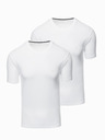 Ombre Clothing Dreierpack Herren-T-Shirts aus Baumwolle BASIC mit Rundhalsausschnitt Ombre Clothing