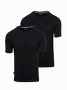 Ombre Clothing Dreierpack Herren-T-Shirts aus Baumwolle BASIC mit Rundhalsausschnitt Ombre Clothing