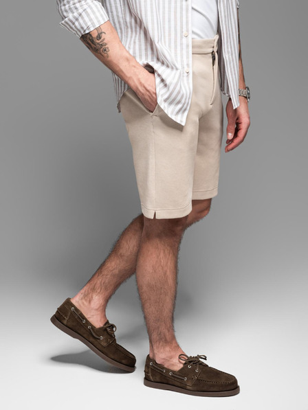 Ombre Clothing Herren Baumwoll-Trainingsanzug BASIC beige Ombre Kleidung