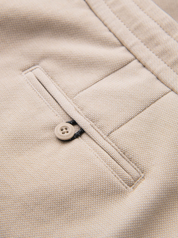 Ombre Clothing Herren Baumwoll-Trainingsanzug BASIC beige Ombre Kleidung