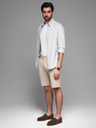 Ombre Clothing Herren Baumwoll-Trainingsanzug BASIC beige Ombre Kleidung