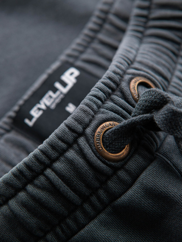 Ombre Clothing Herren Baumwoll-Trainingshose BASIC grau Ombre Kleidung