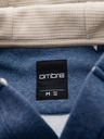 Ombre Clothing Herren Kapuzenpullover mit Knopfleiste blau Ombre Clothing
