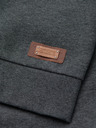 Ombre Clothing Herren Kapuzenpulli mit Knöpfen - graphit melange V4 OM-SSZP-0186 Ombre Clothing