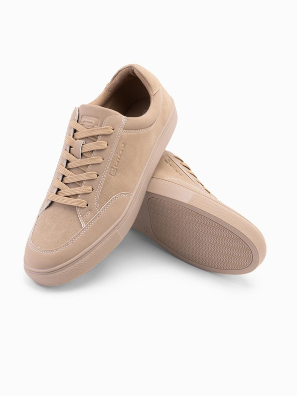 Ombre Clothing Einfarbige Herrenschuhe im Streetwear-Stil beige Ombre Clothing