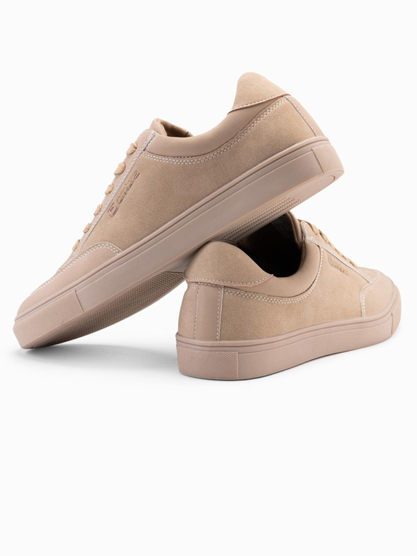 Ombre Clothing Einfarbige Herrenschuhe im Streetwear-Stil beige Ombre Clothing