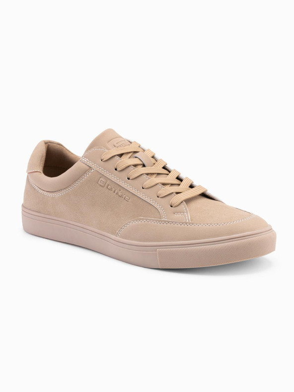 Ombre Clothing Einfarbige Herrenschuhe im Streetwear-Stil beige Ombre Clothing