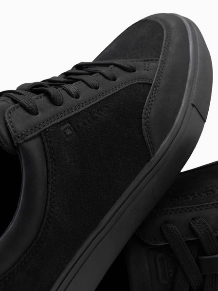 Ombre Clothing Einfarbige Herrenschuhe im Streetwear-Stil schwarz Ombre Clothing