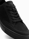 Ombre Clothing Einfarbige Herrenschuhe im Streetwear-Stil schwarz Ombre Clothing