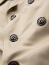 Ombre Clothing Eleganter Herren SLIM FIT Mantel mit Gürtel beige Ombre Kleidung