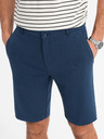Ombre Clothing Herren SLIM FIT Shorts in strukturiertem Melange-Strick blau Ombre Clothing