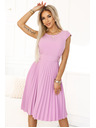 numoco Klassisches kurzärmeliges Trägerkleid mit Gürtel - Numoco