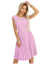 numoco Klassisches kurzärmeliges Trägerkleid mit Gürtel - Numoco