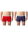 Bellinda Doppelpack Baumwoll-Boxershorts - rot - blau