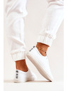 BIG STAR SHOES Damen Big Star Leder Turnschuhe - Weiß