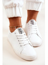 BIG STAR SHOES Damen Big Star Leder Turnschuhe - Weiß