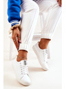 BIG STAR SHOES Damen Big Star Leder Turnschuhe - Weiß
