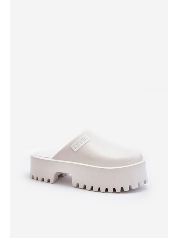 BIG STAR SHOES Damen Hausschuhe mit fester Sohle Big Star Weiß