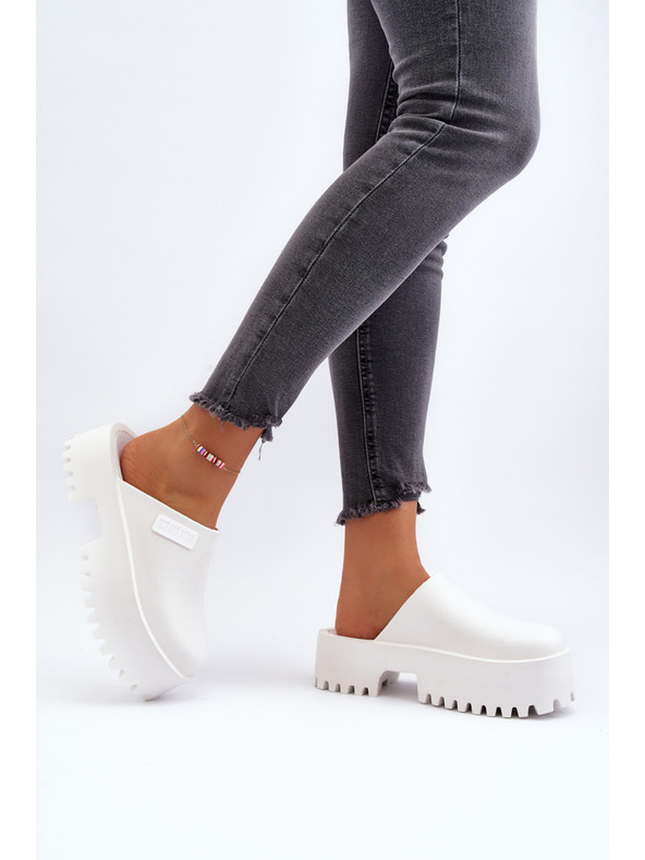 BIG STAR SHOES Damen Hausschuhe mit fester Sohle Big Star Weiß