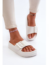 BIG STAR SHOES Damen Plateau-Schaumstoffpantoffeln mit Schnalle Big Star