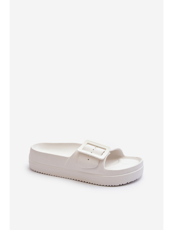 BIG STAR SHOES Damen Plateau-Schaumstoffpantoffeln mit Schnalle Big Star