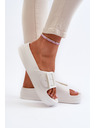 BIG STAR SHOES Damen Plateau-Schaumstoffpantoffeln mit Schnalle Big Star