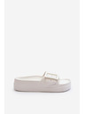 BIG STAR SHOES Damen Plateau-Schaumstoffpantoffeln mit Schnalle Big Star